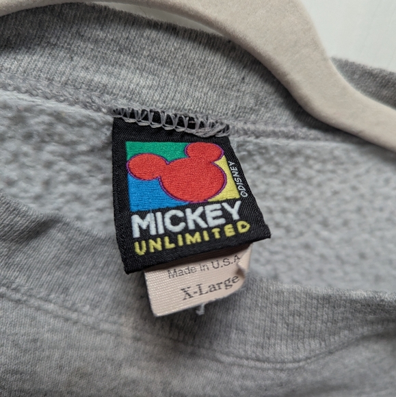 Vintage Disney Jerry Leigh Mickey Mouse Cotton Crewneck Sweatshirt 90s Y2K - Picture 10 of 16